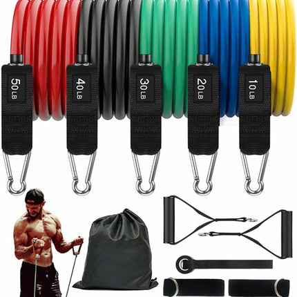 Resistance Bands Set Workout Door Anchor Ankle Straps with Handles ForShape Body