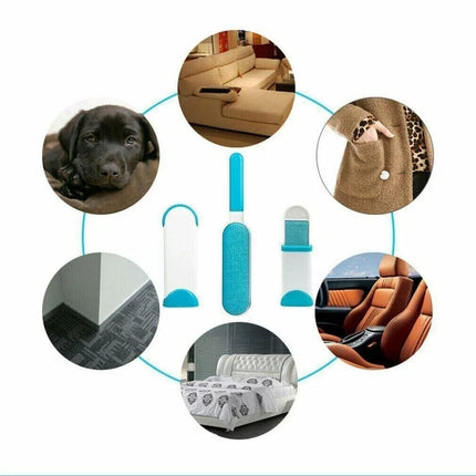 Reusable Pet Dog Cat Hair Remover Sofa Clothes Lint Cleaning Brush Fur Remover