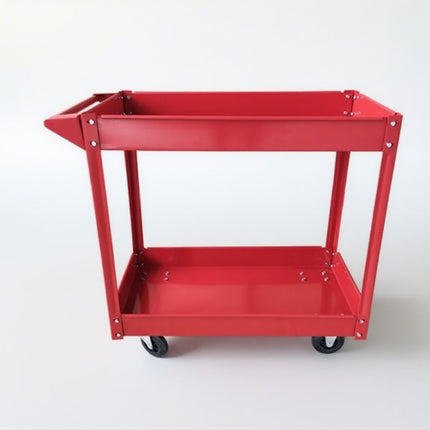 Heavy Duty Garage Tool Trolley 2 Tier Wheel Cart Storage Shelf for Workshop DIY