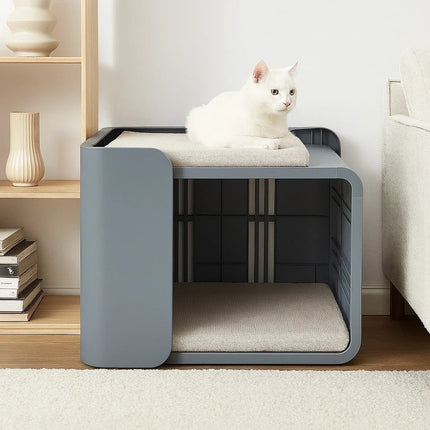 Pet Bed for Cats & Dogs Double Layer with 2 Soft Mattress Cushions Lightweight