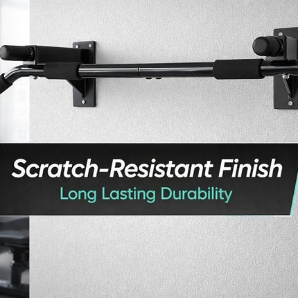 Pull Up Bar Wall Mounted Heavy Duty Chin Up Bar Foam Padded Grips for Home Gym