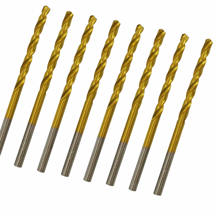 8X Erbauer Drill Bit DRL37384 High Quality Durable Metal Golden 4mm Bit