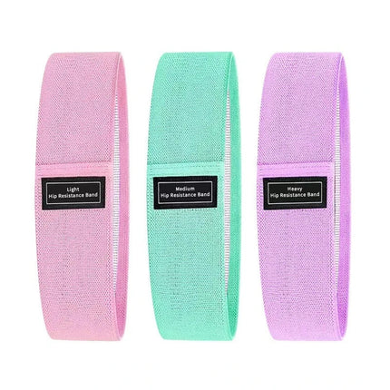 Resistance Bands Set Fabric Men Women Exercise Glute Workout Hip Circle Non Slip