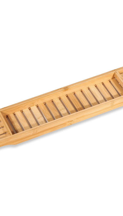 Bamboo Bath Caddy Tray Wooden Bathroom Rack Tub Tidy Shelf Storage Organizer