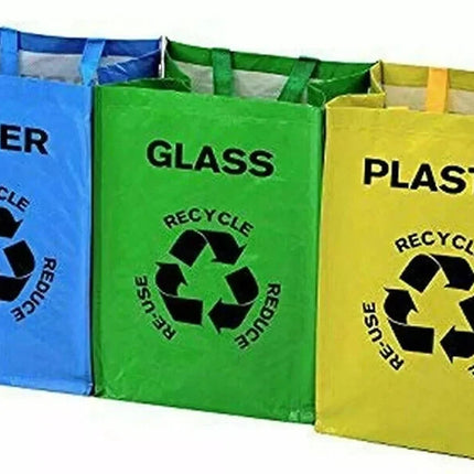 Reusable Recycling Bags – 3 Pack
