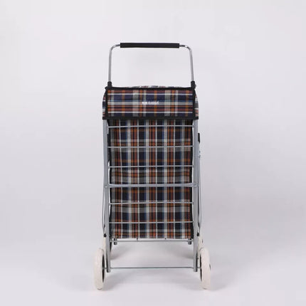Folding Shopping Trolley Cart 4 Wheel With 60L Insulated Cooler Bag Portable