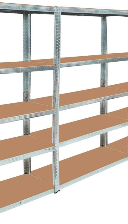5-Tier Galvanised Storage Racks – 3 Pack