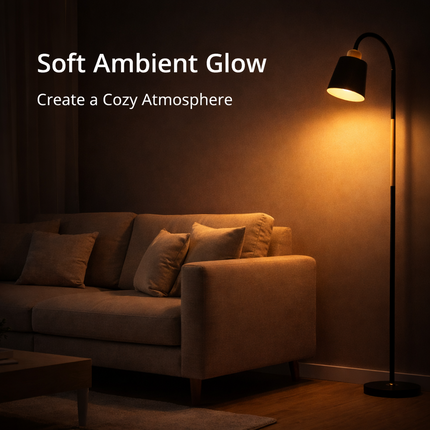 Metal Floor Lamp Reading Standing Bright Living Room Work Office Study Light