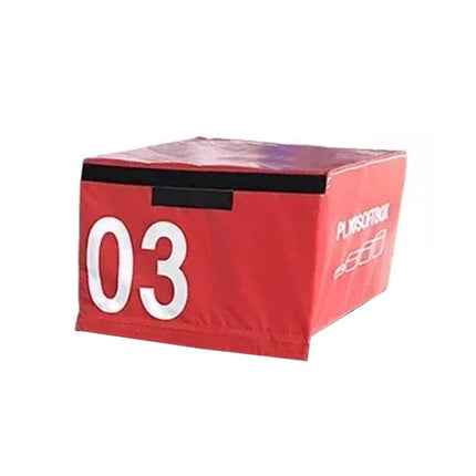 Soft Plyometric Jump Box 45cm Stackable Foam Gym Fitness Training Box Red