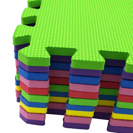Color Eva Foam Mats Soft Floor Tiles Interlocking Kids Play Gym Exercise 60x60cm