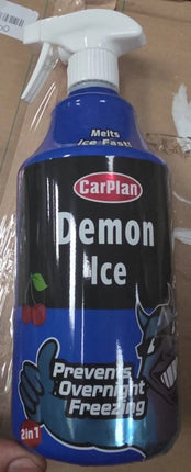 6 x CarPlan Demon Ice De Icer 1L Fast Ice Remover Preventer Winter Car Spray