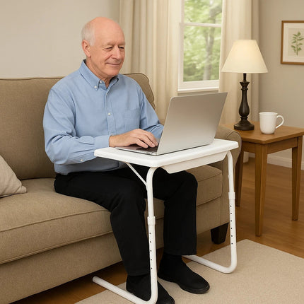 Portable Table Mate TV Dinner Laptop Tray Adjustable Folding Table Sofa Bed Desk