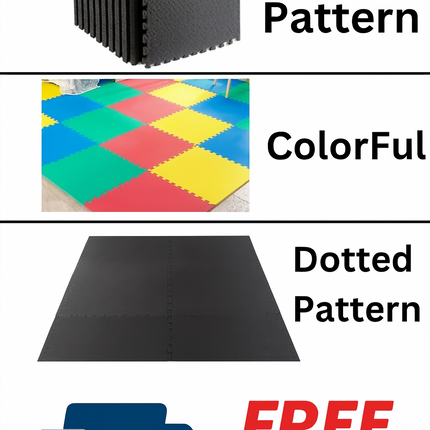 EVA Interlocking Foam Floor Mats 60x60cm for Gym & Exercise