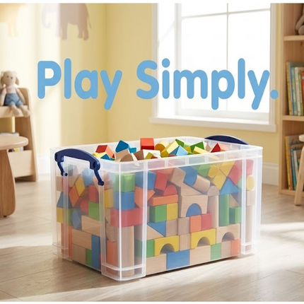 12L Clear Stackable Storage Box – Plastic Home & Office Organizer