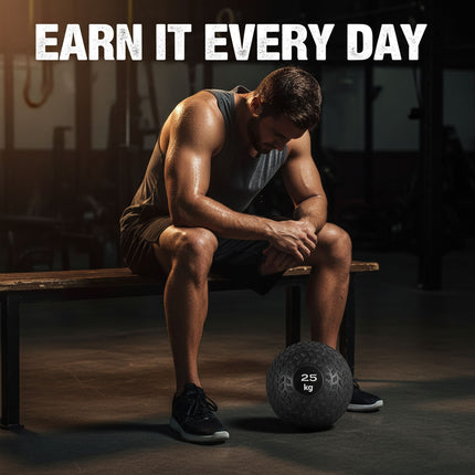 Core Balance Slam Ball Bounce Resistance Gym Yoga Weighted Medicine Ball 25KG