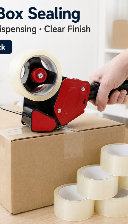 Strong Adhesive Parcel Packing Tape – 3,6 Rolls, 48mm × 66m