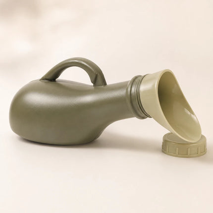 Unisex Urinal Bottle 1L Funnel & Secure Lid for Elderly Car Bedside Toilet Aid