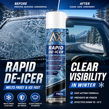 De Icer Spray Car 750ml Windscreen Frost Remover