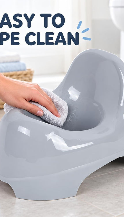 Toddler Potty Training Chair Baby Toilet Trainer Easy Clean Grey Easy Clean