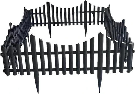 Lawn Border Edge Fence 10 Pack Wood Effect Edging