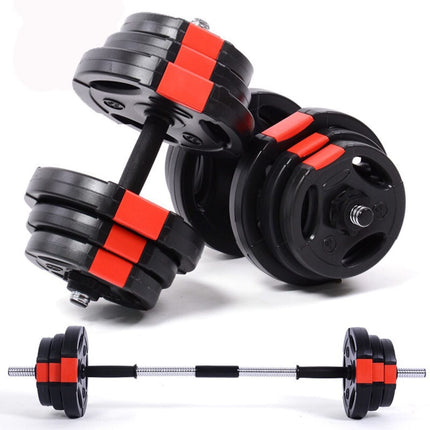 Dumbbell Set Adjustable 15KG Home Gym Fitness Training 3 Grip Weight Plates