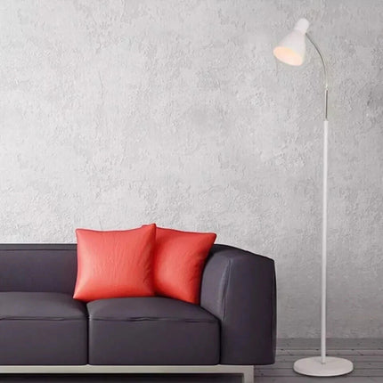 Metal Floor Lamp with Adjustable Neck & Heavy Base, Perfect for Reading & Office