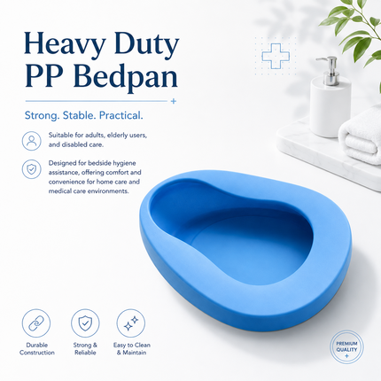 Unisex Bed Pan Elderly Disabled Bedridden Patients Spill Resistant Toilet Urinal