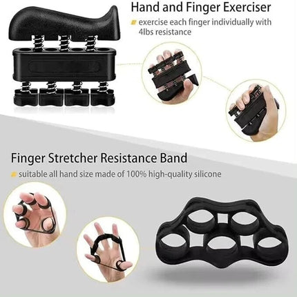 Hand Exerciser Grip Strengthener Set 5PCS Forearm & Wrist Workout Fitness