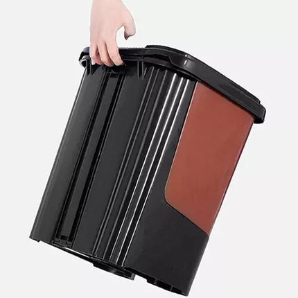 16L 20L 40L Recycling Pedal Bin Double Compartment Kitchen Waste Dustbin