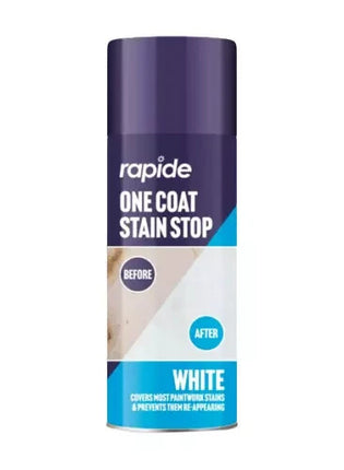 Stain Stop Spray Blocker One Coat White Aerosol Damp Mould Prevent Paint 400ml