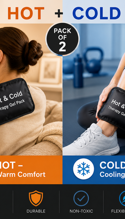 Reusable Hot & Cold Gel Pack – Small, Medium, Large | 1, 2 or 3 Pack