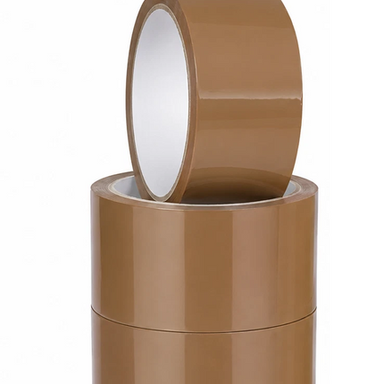 Parcel Tape 48mm X 66m Strong Heavy Duty for Secure Box Packing 3-Rolls Brown