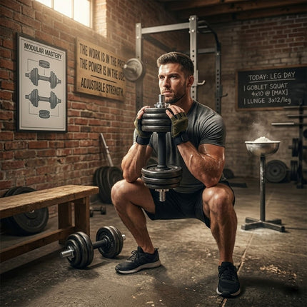 Adjustable Dumbbell & Barbell Set 15-30