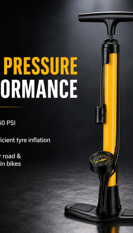 Bike Floor Pump with Pressure Gauge