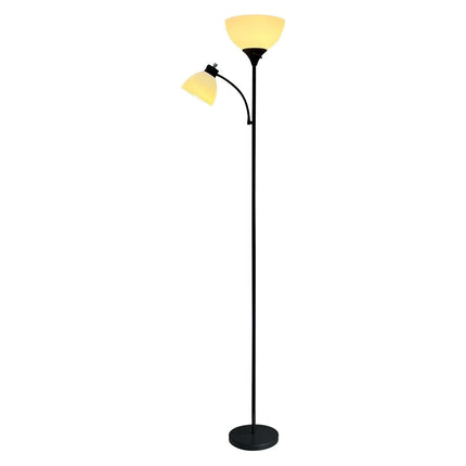 Sky Dome Floor Lamp with Reading Light Tall Standing Lamp for Living Room Study