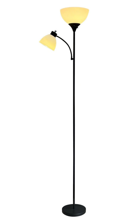 Sky Dome Floor Lamp with Reading Light Tall Standing Lamp for Living Room Study