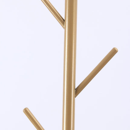 Metal Coat Stand Garment Rack with 8 Hooks Jacket Hat Umbrella Clothes Organizer