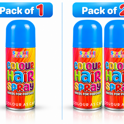 Hair Colour Spray 200ml Temporary Wash Out Halloween Fancy Dress Party 6 Colours