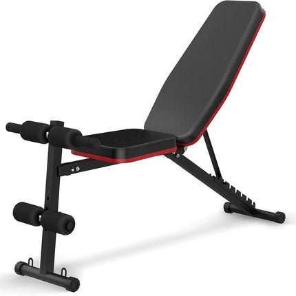 Weight Bench Adjustable Incline Foldable Strength Training Full Body Workout Gym