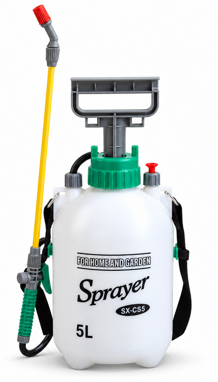 5L Garden Pressure Sprayer Pump Action Weed Killer Chemical Water Spray Bottle