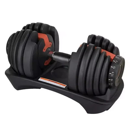 2X 24kg Quick Dial Dumbbells 15in1 Adjustable Smart Exercise Gym Fitness Weights