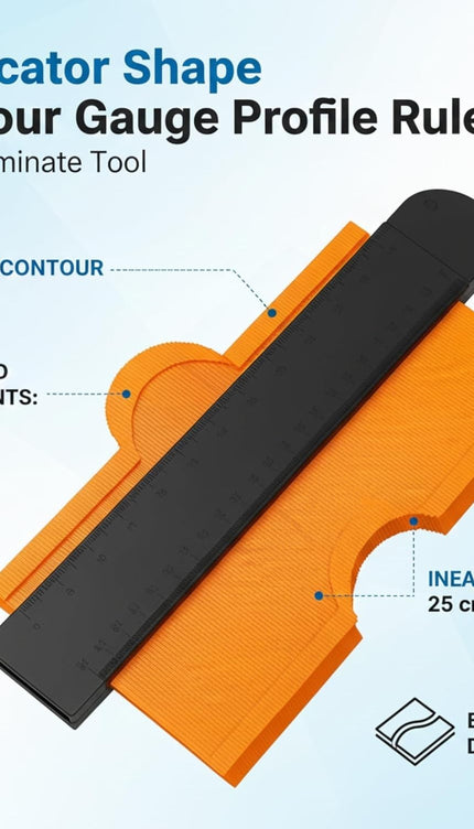 Contour Gauge with Metal Lock – Shape Duplicator for Flooring & DIY