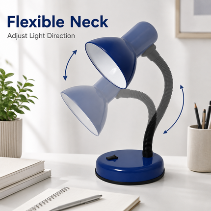 Study Desk Lamp Flexible Neck E27 40W Simple Design for Study Work Room Home