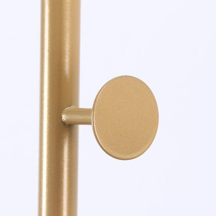 Gold Metal Coat Stand Garment Rack 8 Hook Jacket Umbrella Hanger Clothes Rack