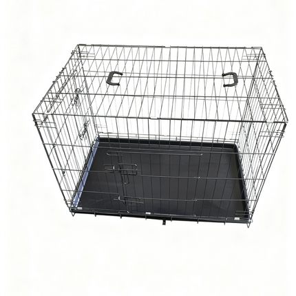 Pet Cage Metal Puppy Training Crate Portable Dog Carrier Suitable for Cats & Dog