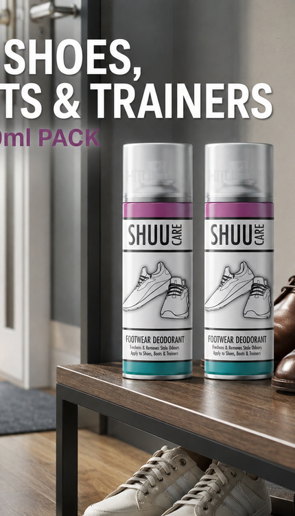2x Shoe Boot Deodorant Spray Odour Remover Footwear Freshener Neutraliser 250ml