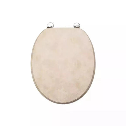 18" MDF UNIVERSAL BATHROOM WC TOILET SEAT QUICK EASY FIT WOODEN 18INCH