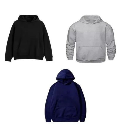Mens Fleece Hoodie Contrast Top Bottom Gym Joggers Fitness Jogging Tracksuit Set