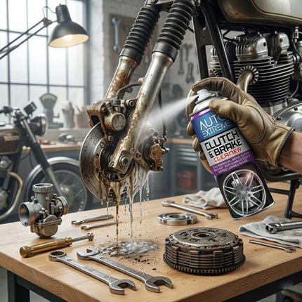Rapide AX Clutch & Brake Cleaner Spray 400ml Powerful Degreaser For Cars Bikes