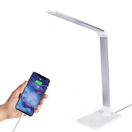 Eye-Caring LED Table Lamp with USB Touch Control Desk Reading Light 3 Brightness